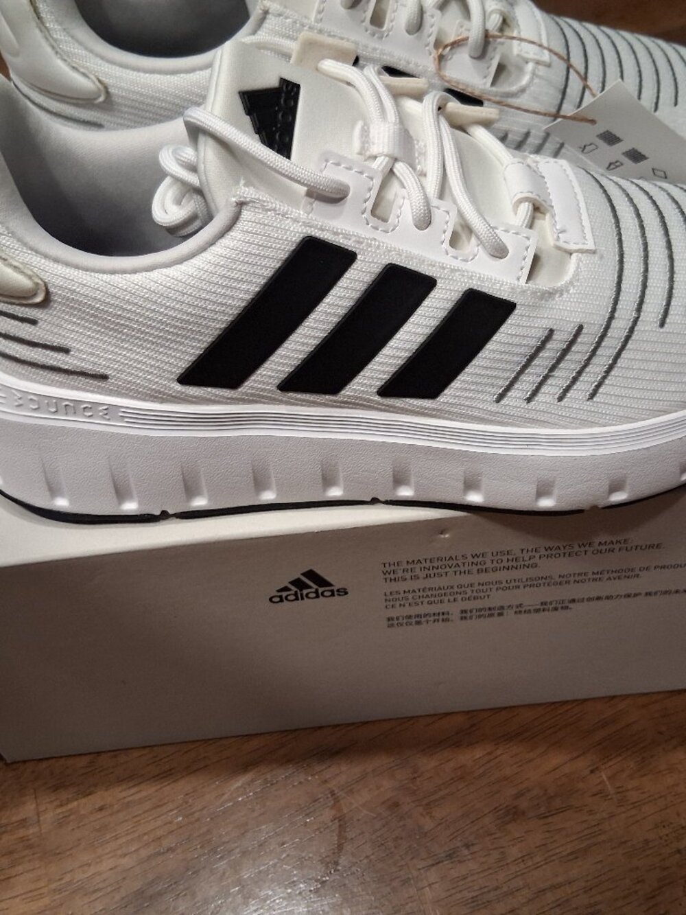 Adidas Swift Run 33 Shoes White and Black